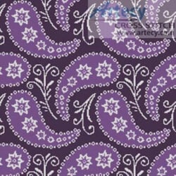 Purple Paisley Cushion (OlgaDrozd - Vectorstock)