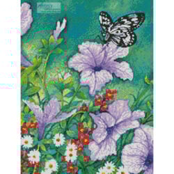 Purple Petunias (Crop) (Val Stokes)