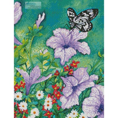 Purple Petunias (Crop) (Val Stokes)