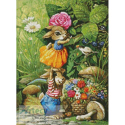 Rabbits Picking Flowers (Petar Meseldzija)