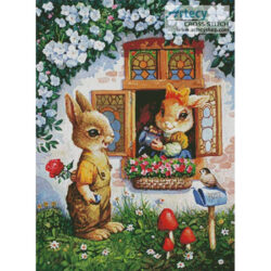 Rabbits Watering the Flowers (Petar Meseldzija)
