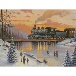 Railroad on the Ice Bridge (John Zaccheo/ artlicensing)