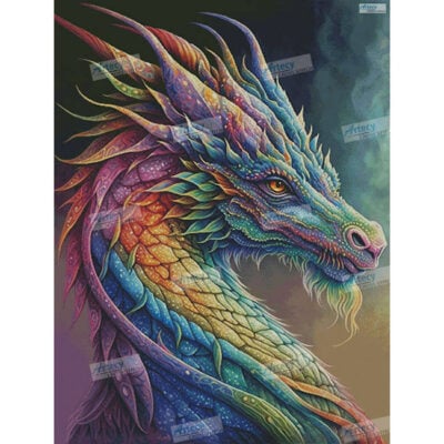 Rainbow Dragon 2 (Large) (T Clarke using Midjourney AI)