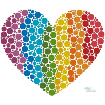 Rainbow Heart (Digital Clipart)