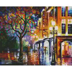 Rain in Miami (Large) (Leonid Afremov)