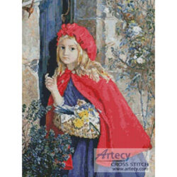 Red Riding Hood at Grandmothers Door (Isabel Oakley Naftel)