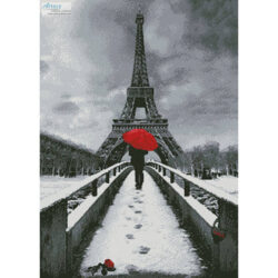 Red Umbrella at the Eiffel Tower (Celebrate Life Gallery/ artlicensing)
