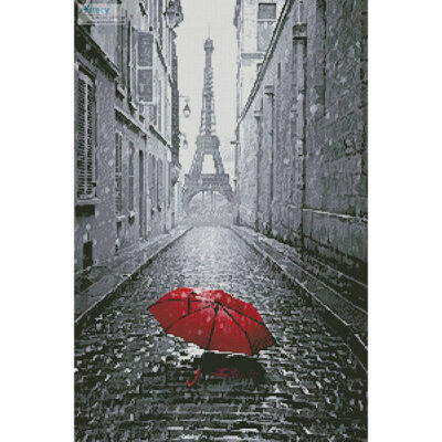 Red Umbrella in Paris (Cranach - Fotolia)