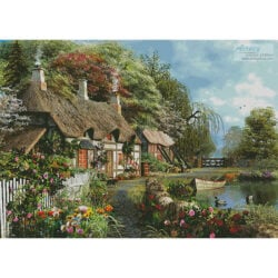 Riverside Home in Bloom (Large) (Dominic Davison)