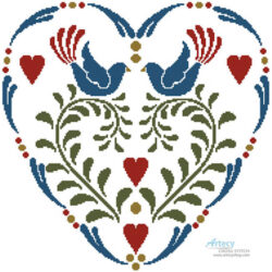 Rosemaling Heart 1 (Joni Prittie)