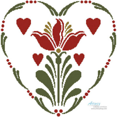 Rosemaling Heart 2 (Joni Prittie)