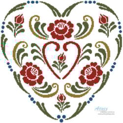 Rosemaling Heart 3 (Joni Prittie)