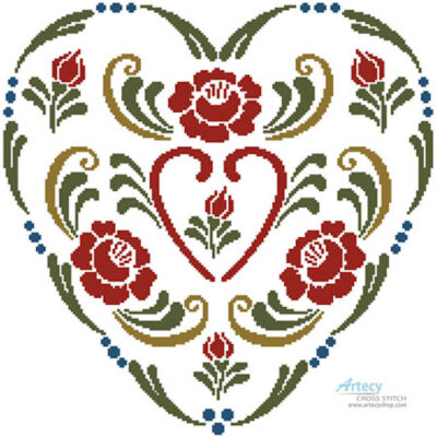 Rosemaling Heart 3 (Joni Prittie)