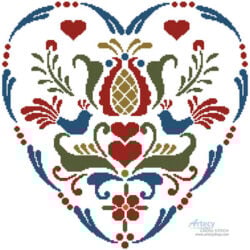 Rosemaling Heart 4 (Joni Prittie)