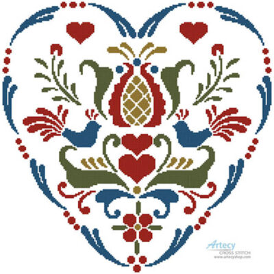 Rosemaling Heart 4 (Joni Prittie)