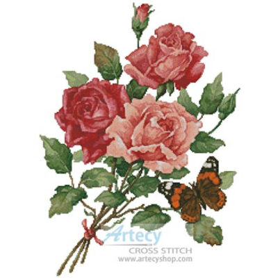 Roses and Butterfly