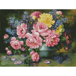 Roses and Delphinium (www.darvillsrareprints.com)