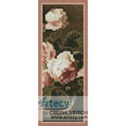 Roses in a glass vase Bookmark (Art Renewal Centre)