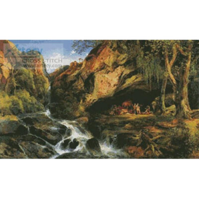 Salvator Rosa and the Brigands (Thomas Moran)