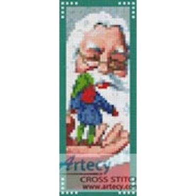 Santa and Elf Bookmark (www.liquidlibrary.com)