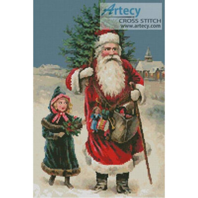 Santa and Girl