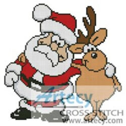 Santa and Reindeer (www.wpclipart.com)