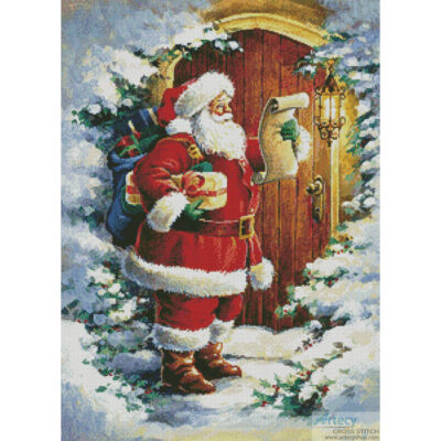 Santa at the Door (Hazel Bardon)