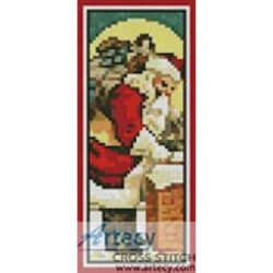 Santa with Chimney Bookmark