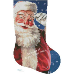 Santa Wink 2 Stocking (Right) (Larry Jones)