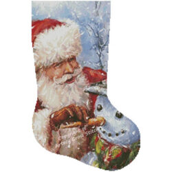 Santa with Snowman Stocking (Right) (Marcello Corti)