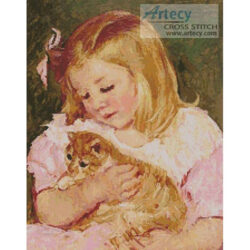 Sara holding a Cat (Mary Cassatt)
