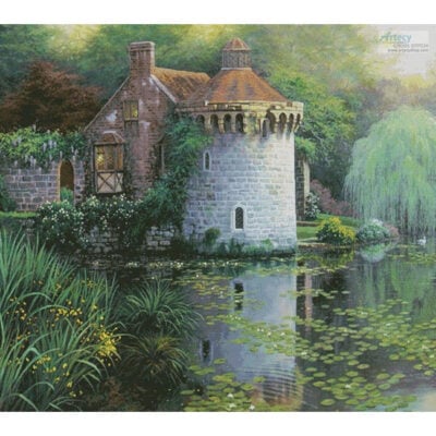 Scotney Castle Garden (Cushion) (Charles White)
