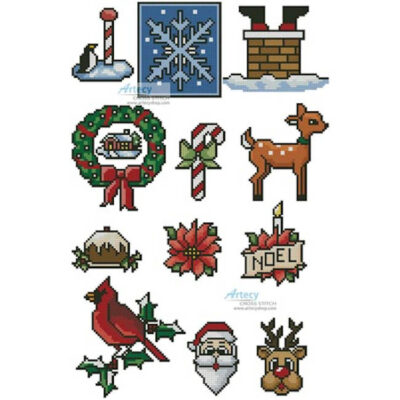 Sew Little Stitches Christmas Collection 1 (Large (Artecy Cross Stitch)