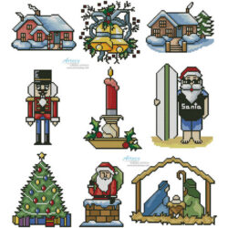 Sew Little Stitches Christmas Collection 3 (Large (Artecy Cross Stitch)