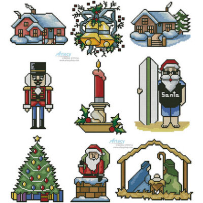 Sew Little Stitches Christmas Collection 3 (Large (Artecy Cross Stitch)