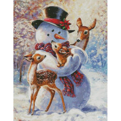 Snowman and Fawns (Larry Jones)