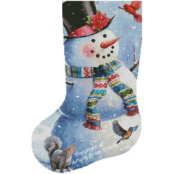 Snowman and Friends Stocking (Left) (Larry Jones)