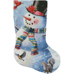 Snowman and Friends Stocking (Right) (Larry Jones)