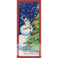 Snow Man Bookmark (www.liquidlibrary.com)