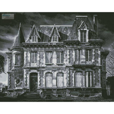Spooky House (Black and White) (Tama66 - Pixabay)