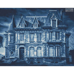 Spooky House (Blue) (Tama66 - Pixabay)