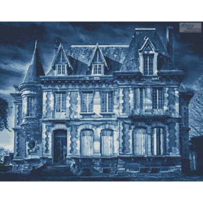 Spooky House (Blue) (Tama66 - Pixabay)