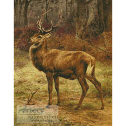 Stag in Autumn Landscape (Rosa Bonheur)