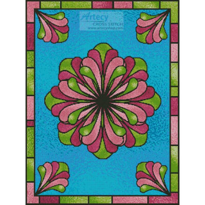 Stained Glass Floral 2 (Delightful Doodles)