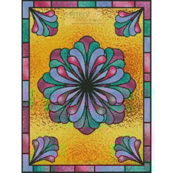 Stained Glass Floral 1 (Delightful Doodles)