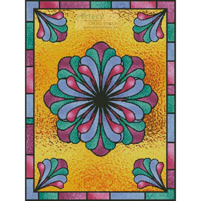 Stained Glass Floral 1 (Delightful Doodles)