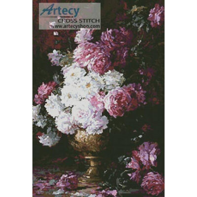 Still life of Roses in a Vase (Rehs Galleries Inc)
