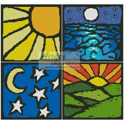 Sun and Moon Sampler (Art Explosion)