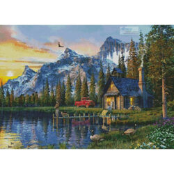 Sunset Log Cabin (Dominic Davison)