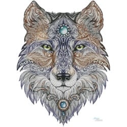 Tattoo Wolf (Large) (Vensk)